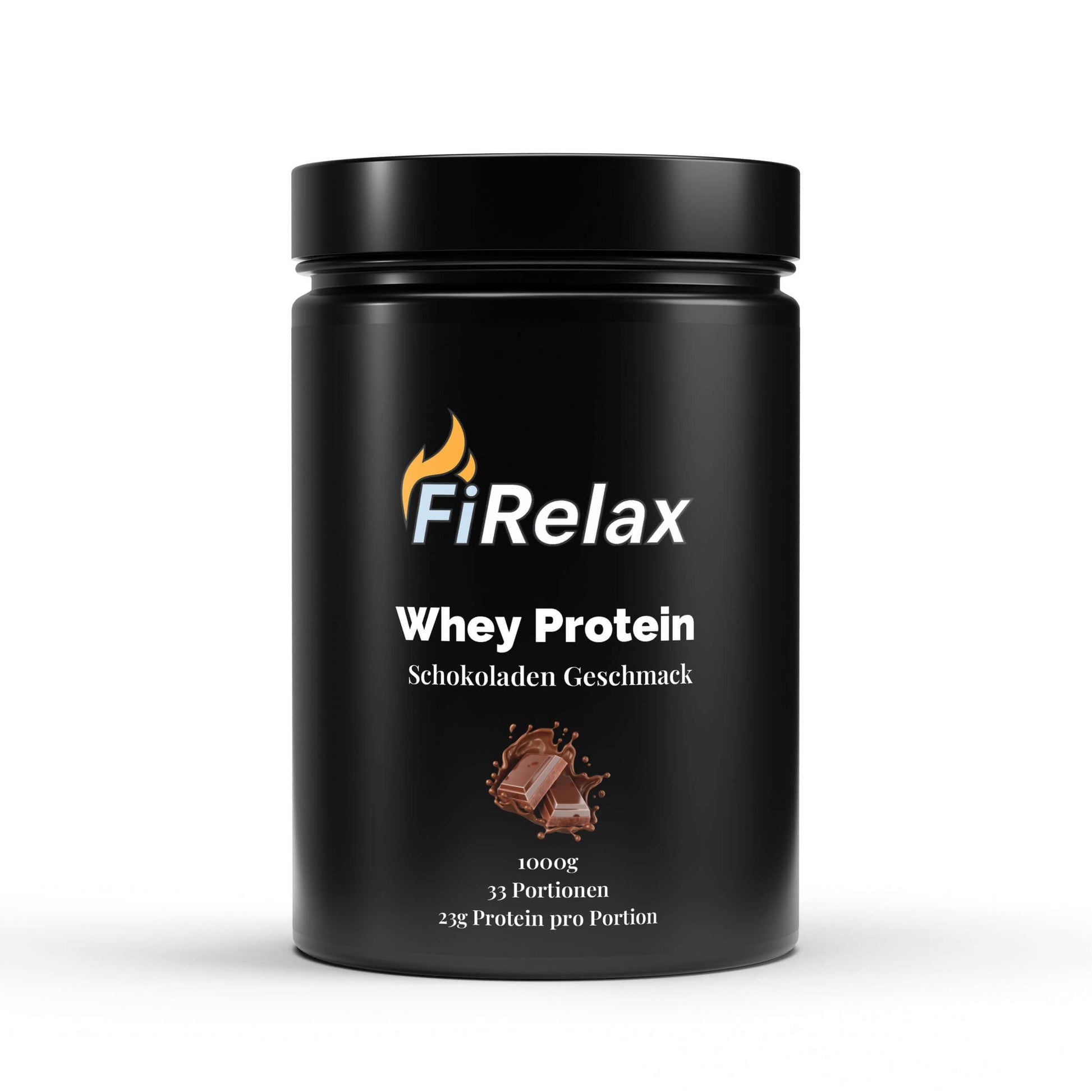 Firelax Premium Whey Protein Schokolade Geschmack 1000g Beutel Eiweißpulver