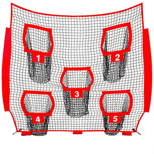 Football Outdoor Target Throwing Net with 5 Pockets-0