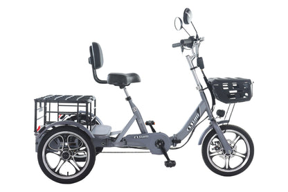 Foldable cargo e-trike - 48v 350w rear-drive, top speed 25km/h, 16 inch tire-0