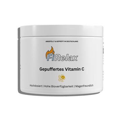 Gepuffertes Vitamin C 500mg 360 Kapseln Dose Supplement von Firelax