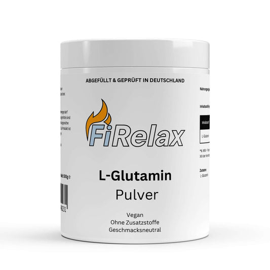 Firelax L Glutamin Pulver 500g Beutel Supplement für Muskeln und Regeneration