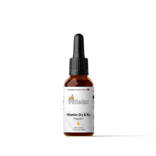 Vitamin D3 K2 Tropfen 1700 Portionen 1000 IE 50ml Flasche Supplement von Firelax
