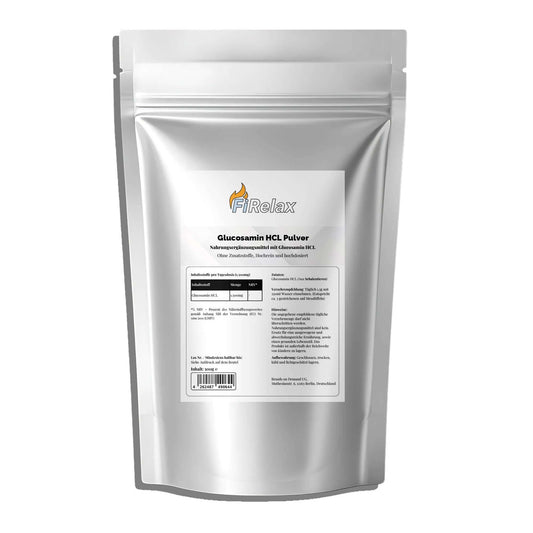 Firelax Glucosamin Pulver 500g Doypack Supplement für Gelenke und Knorpel