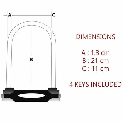 Key padlock Master Lock Red-1