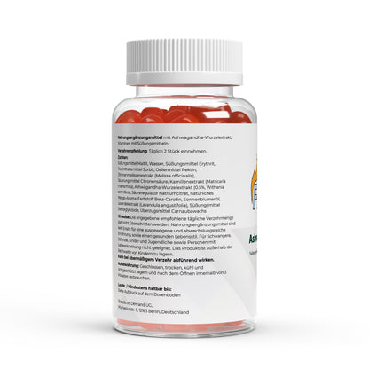 Firelax Ashwagandha Gummies Inhaltsstoffe Nährwerte Vitamin B6 Supplement