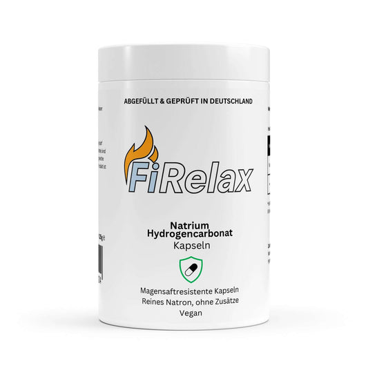 Firelax Natron Magensaftresistent 120 Kapseln Dose Supplement für Verdauung