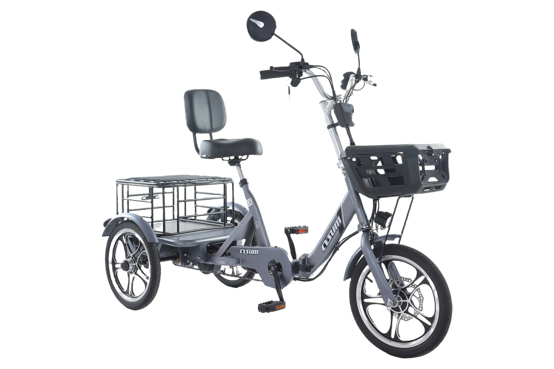 Foldable cargo e-trike - 48v 350w rear-drive, top speed 25km/h, 16 inch tire-3