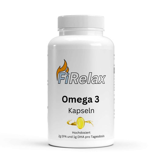 Firelax Omega 3 Triglyceride 120 Softgels Dose Supplement für Herz und Gehirn