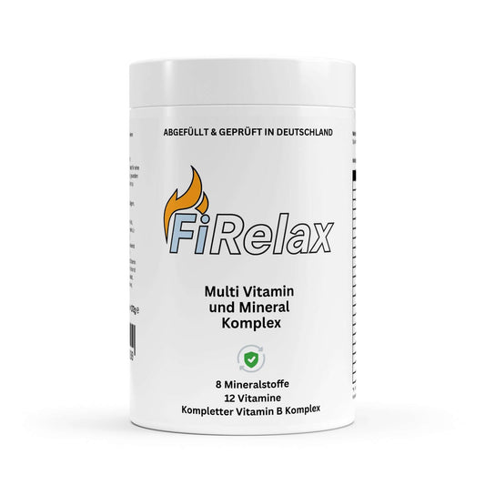 Firelax Multi Vitamin und Mineral Komplex 120 Softgels Dose Supplement