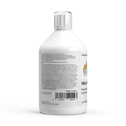 Firelax Vita Complete Plus Shots Rückseite mit Barcode 500ml Supplement