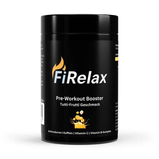 Firelax Pre Workout Booster Tutti Frutti Geschmack 520g Dose Trainingsbooster