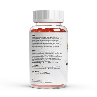 Firelax Ashwagandha Gummies Inhaltsstoffe Nährwerte Vitamin B6 Supplement