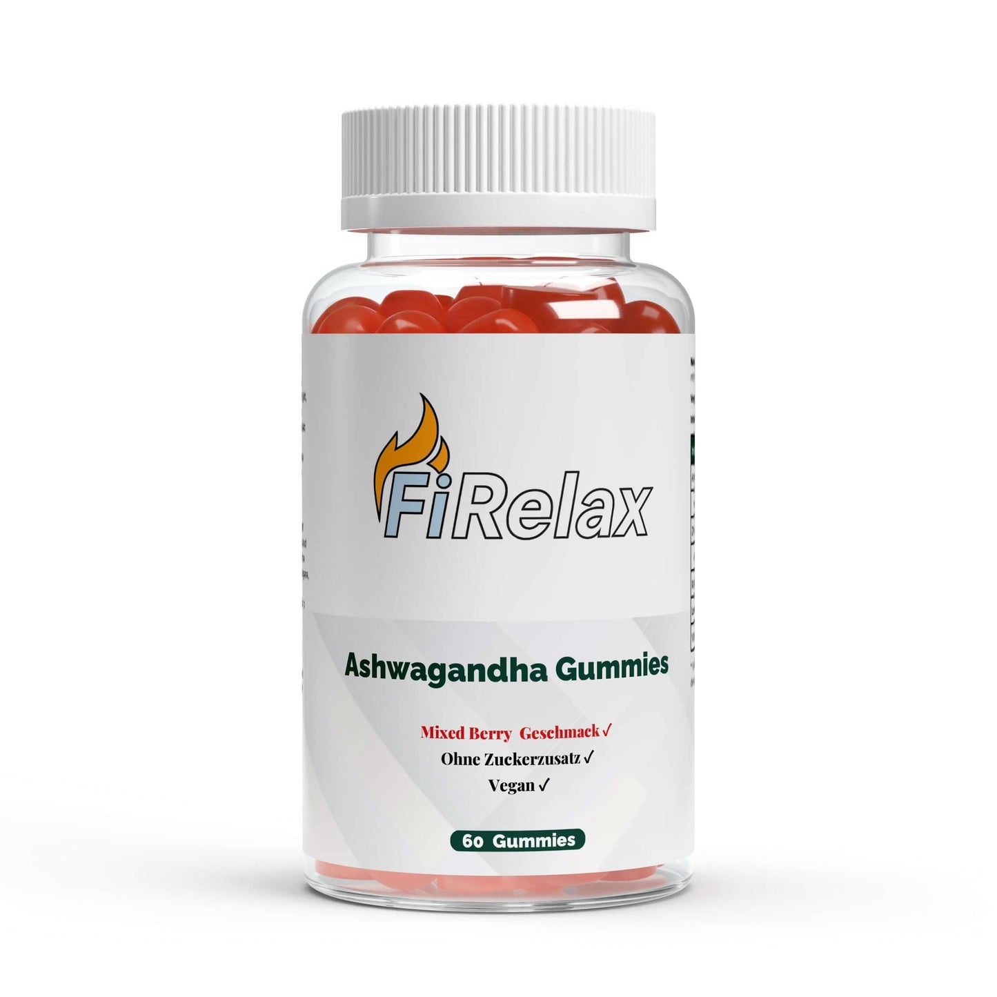 Firelax Ashwagandha Gummies 300mg mit Vitamin B6 60 Stück Dose