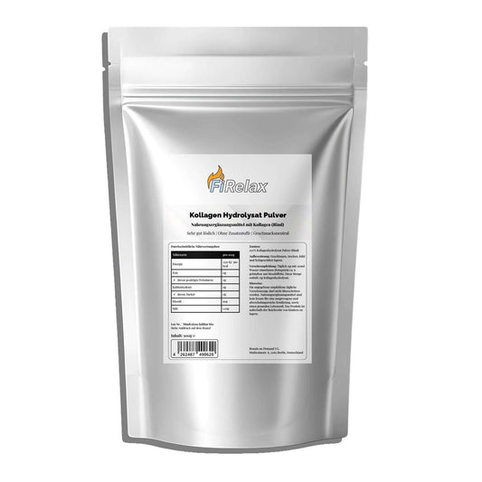 Firelax Kollagen Hydrolysat Pulver 500g Doypack Supplement für Haut Haare Nägel