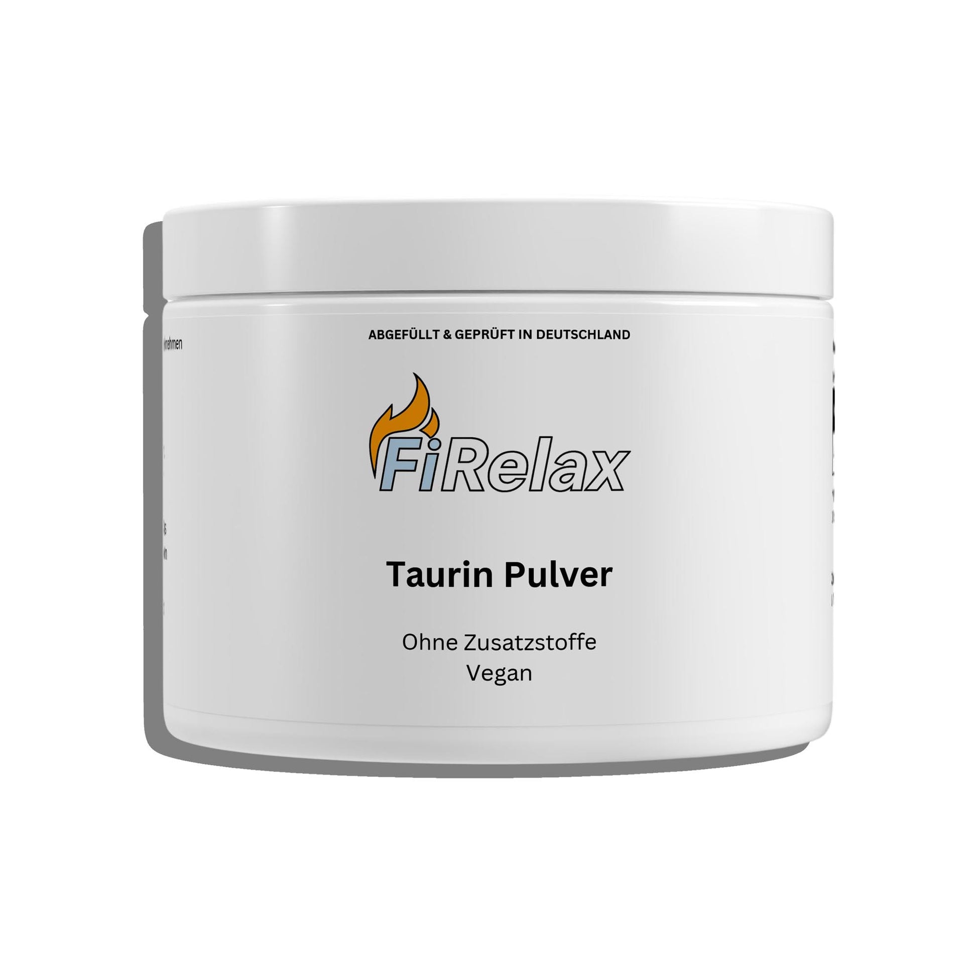 Taurin Pulver 250g Dose Supplement für Energie und Leistung von Firelax