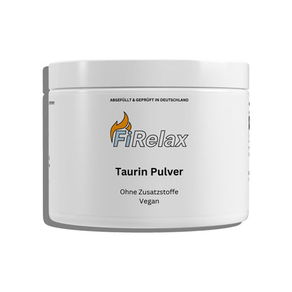 Taurin Pulver 250g Dose Supplement für Energie und Leistung von Firelax