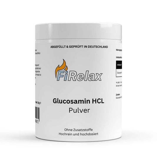 Firelax Glucosamin Pulver 1000g Beutel Supplement für Gelenke und Knorpel