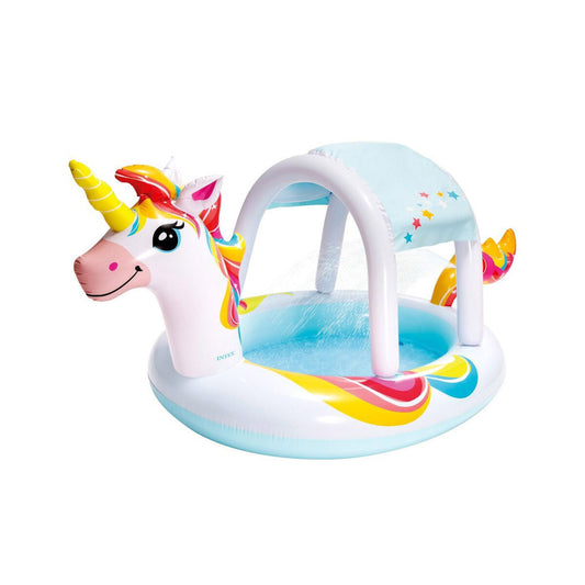Inflatable Paddling Pool for Children Intex Unicorn 254 x 132 x 109 cm (254 x 132 x 109  cm)-0