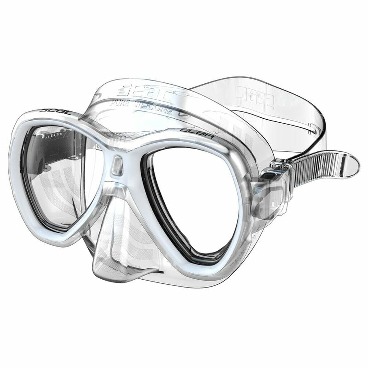 Diving mask Seac Elba White-0
