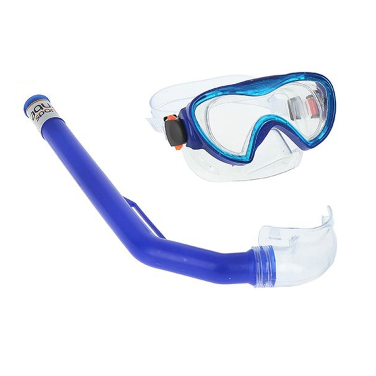 Snorkel Goggles and Tube for Children Junior Colorbaby Blue Black-0
