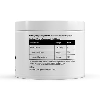 Firelax Sango Meeres Koralle Pulver Inhaltsstoffe Nährwerte Supplement 250g