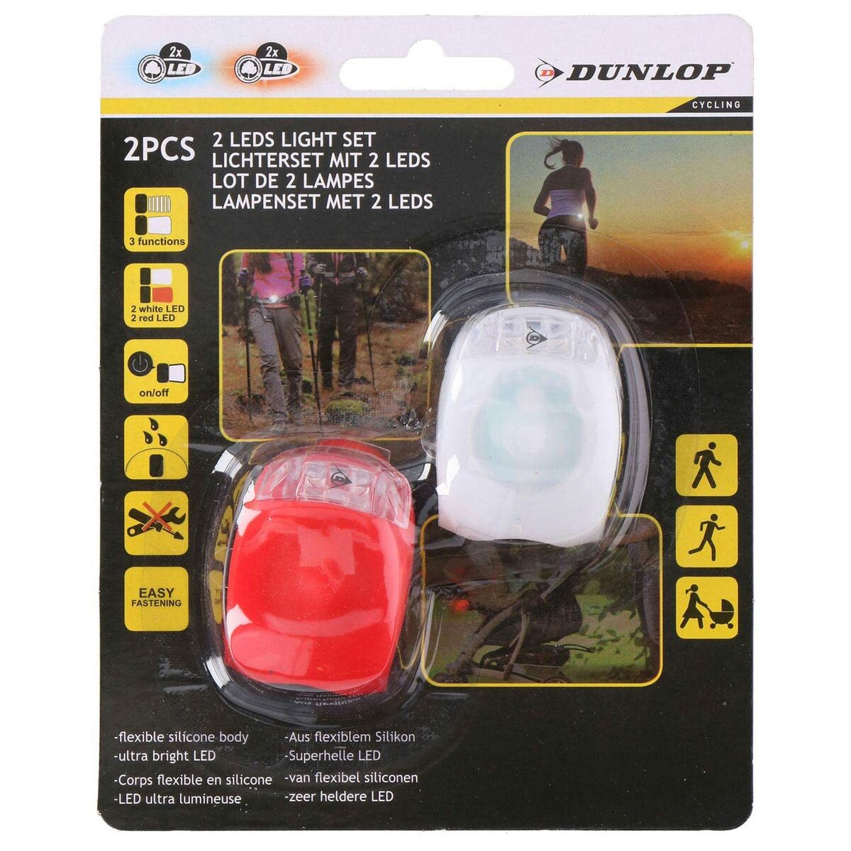 Set of Bicycle Lights Dunlop 2 Pieces-1