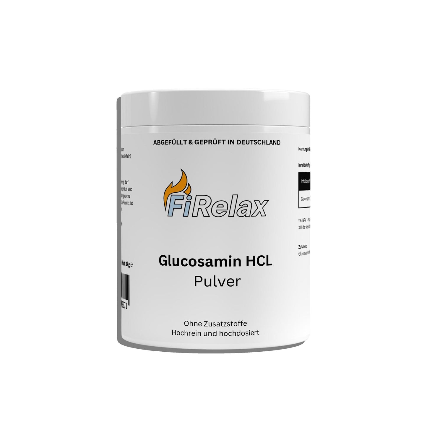 Glucosamin Pulver 1000g Beutel Supplement für Gelenke und Knorpel von Firelax