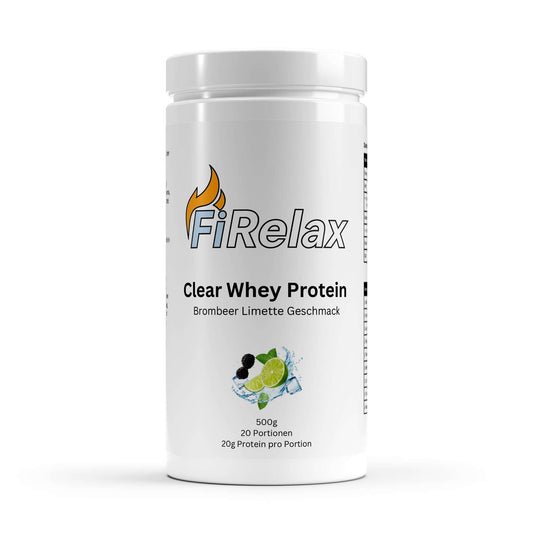 Firelax Clear Whey Protein Brombeere Limette 500g Beutel Eiweißpulver