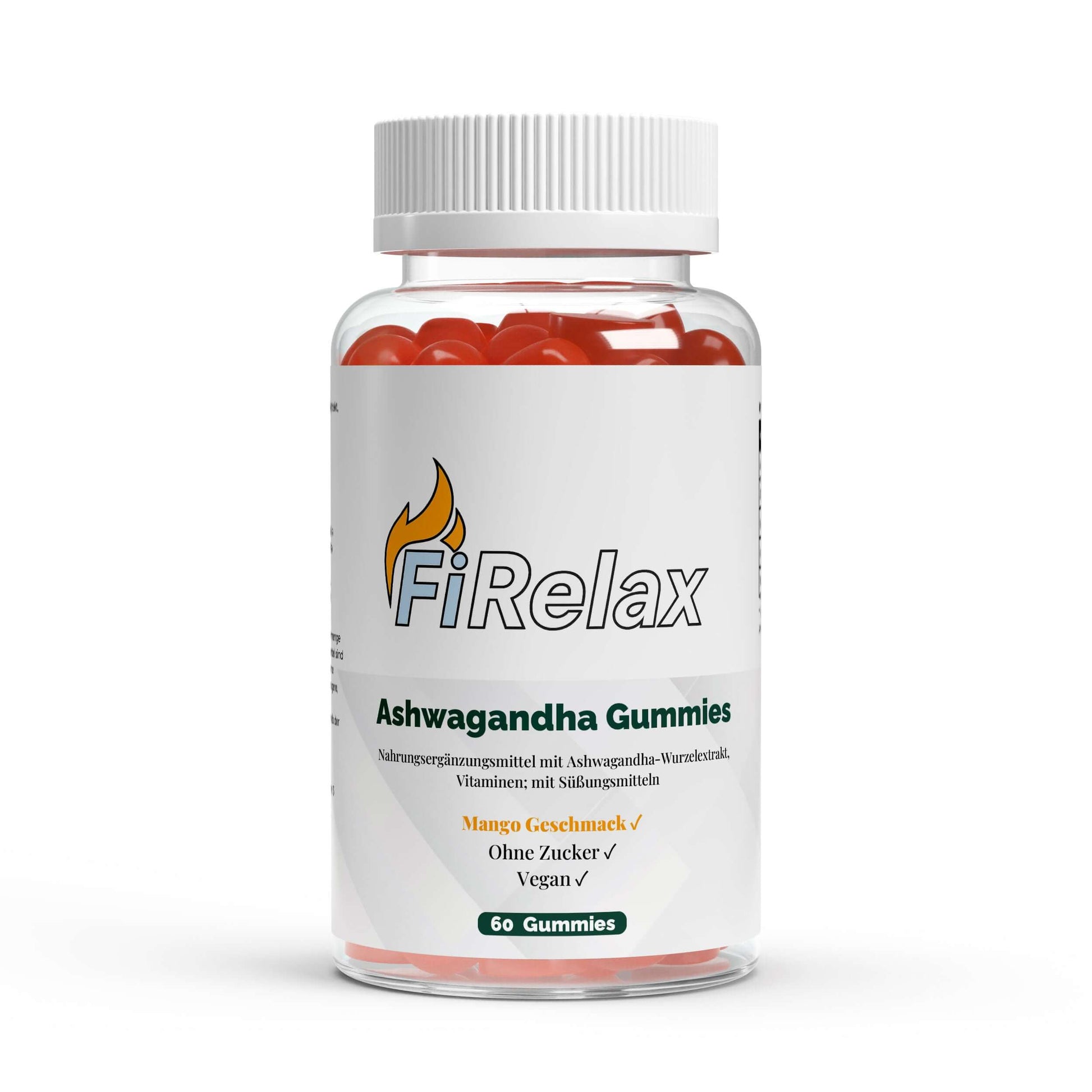 Firelax Ashwagandha Gummies mit Vitamin B6 60 Stück Dose Supplement