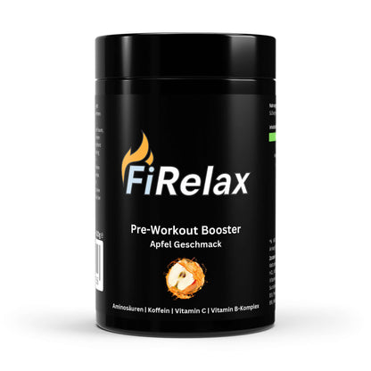 Firelax Pre Workout Booster Apfel Geschmack 520g Dose Trainingsbooster