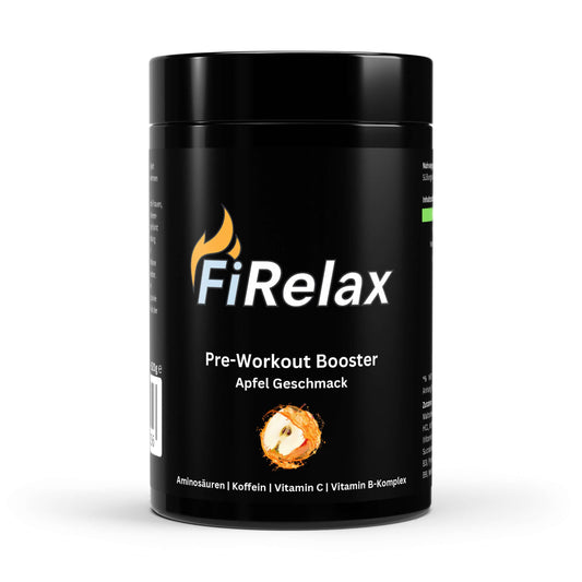 Firelax Pre Workout Booster Apfel Geschmack 520g Dose Trainingsbooster