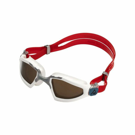 Aqua Sphere Kayenne Pro Schwimmbrille in Weiß – Profi-Schwimmbrille mit Anti-Fog