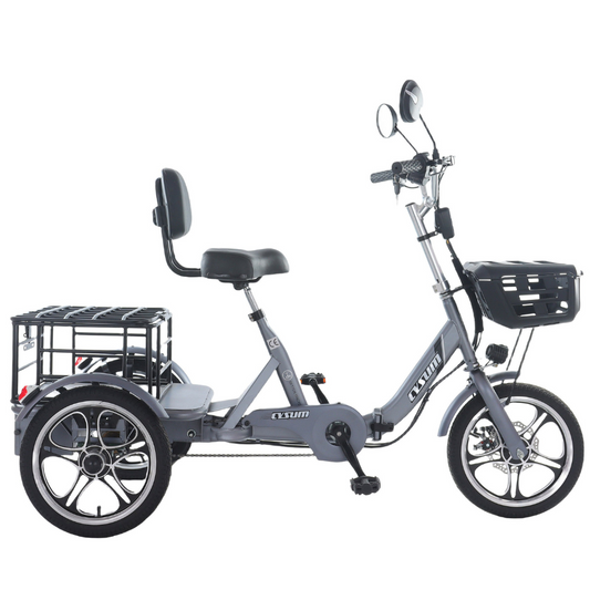 Klappbares Cargo E-Trike – 48V 350W Heckantrieb, Höchstgeschwindigkeit 25 km/h, 16-Zoll-Reifen