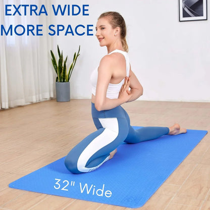 Extra Thick Shock Absorbing Yoga Mat-3