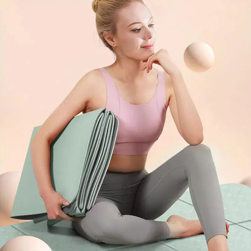Foldable TPE Yoga Mat Non-Slip Travel Fitness Mat-1