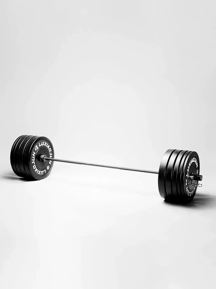 D Series Black Rubber Barbell Plates (150KG) - Weight Set-3