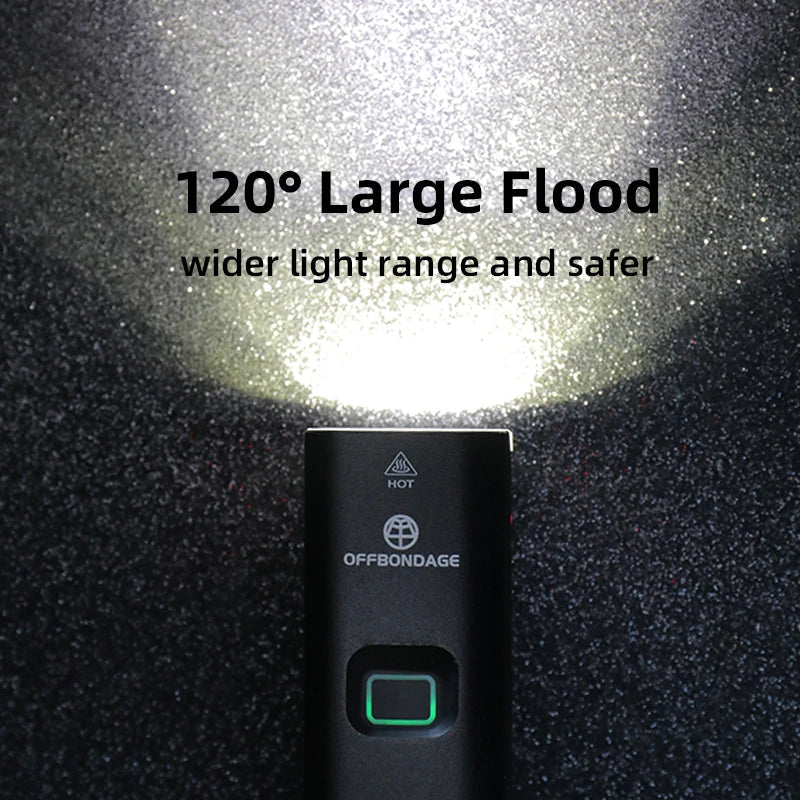1000 Lumen USB Rechargeable Bike Front Light 4800mAh Black-3