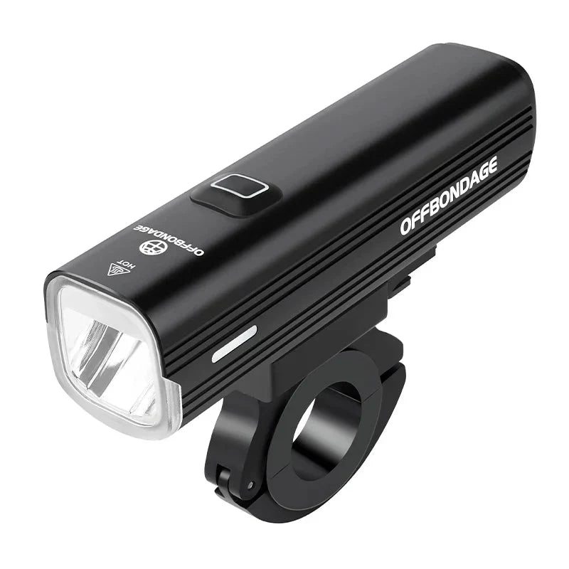 1000 Lumen USB Rechargeable Bike Front Light 4800mAh Black-0