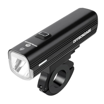 1000 Lumen USB Rechargeable Bike Front Light 4800mAh Black-0