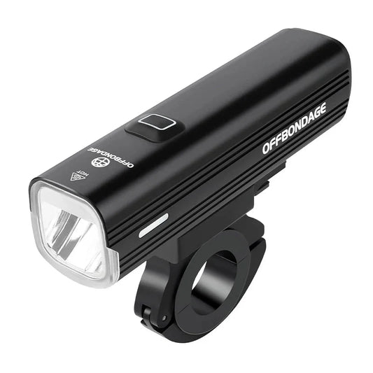 1000 Lumen USB Rechargeable Bike Front Light 4800mAh Black-0