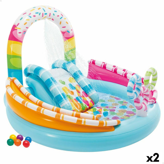 Inflatable Paddling Pool for Children Intex Sweets 165 L 170 x 122 x 168 cm (2 Units)-0