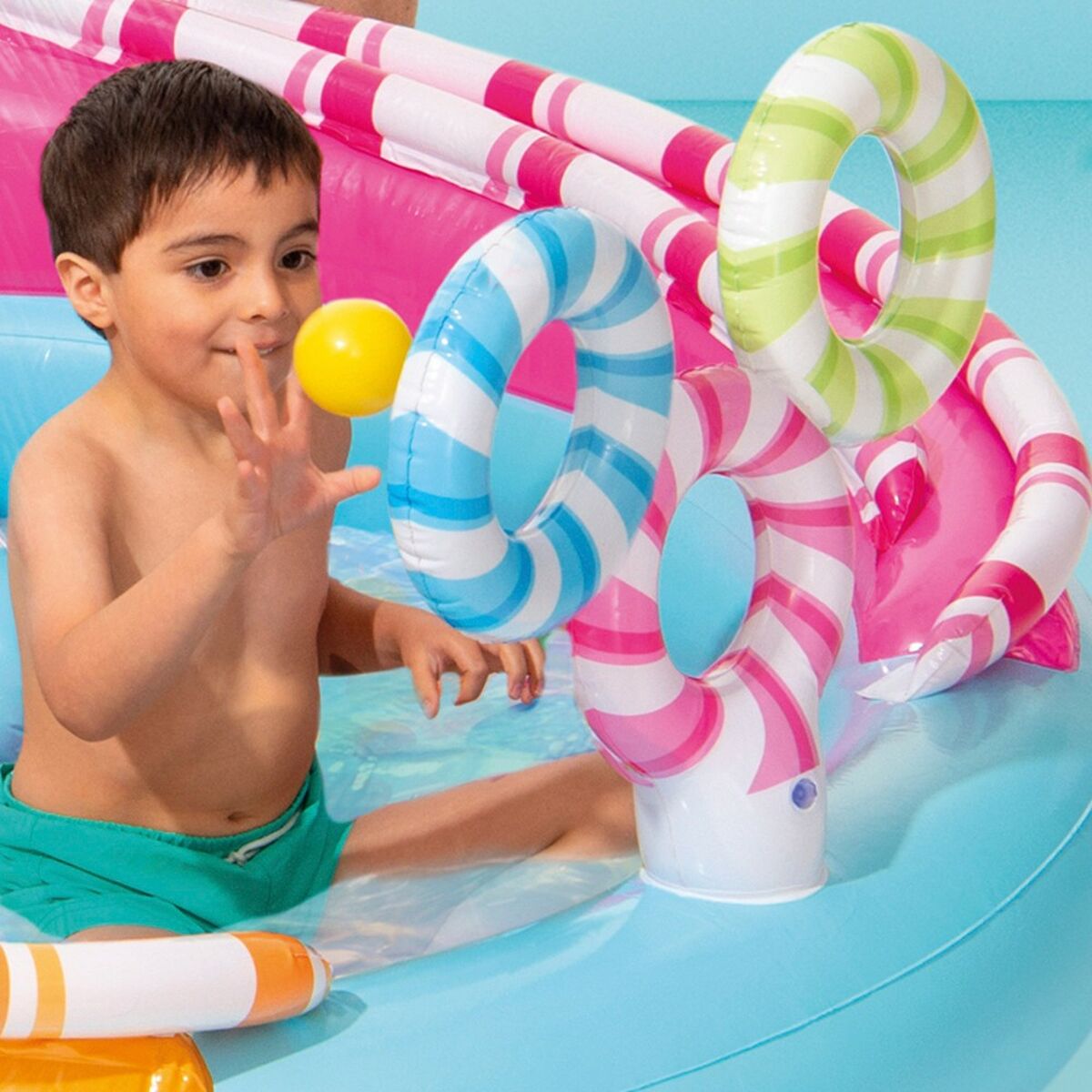 Inflatable Paddling Pool for Children Intex Sweets 165 L 170 x 122 x 168 cm (2 Units)-4