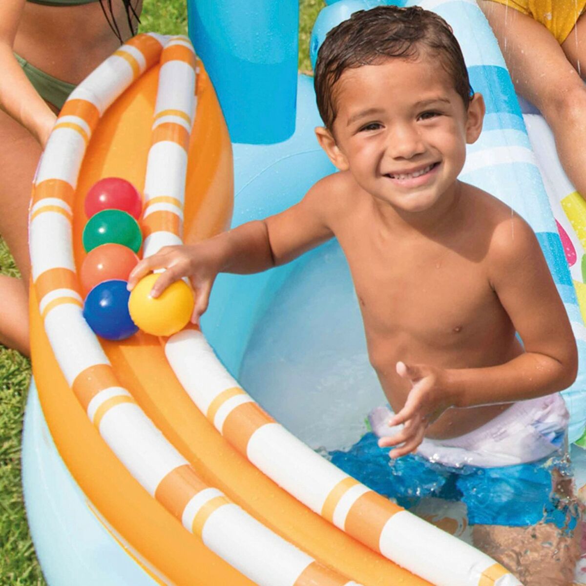 Inflatable Paddling Pool for Children Intex Sweets 165 L 170 x 122 x 168 cm (2 Units)-1