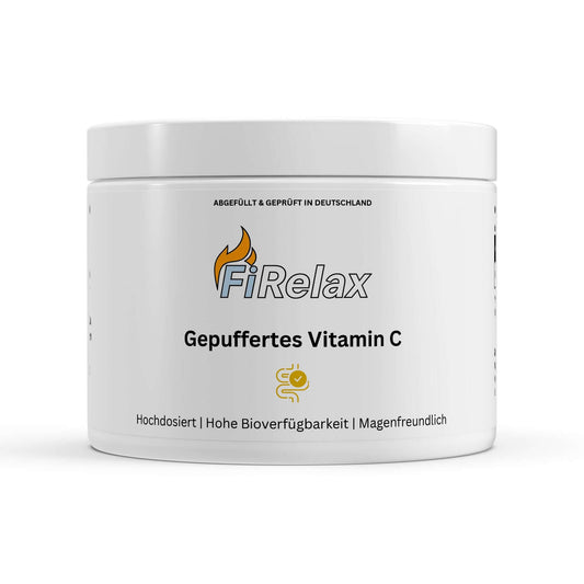 Firelax Gepuffertes Vitamin C 500mg 360 Kapseln Dose Supplement