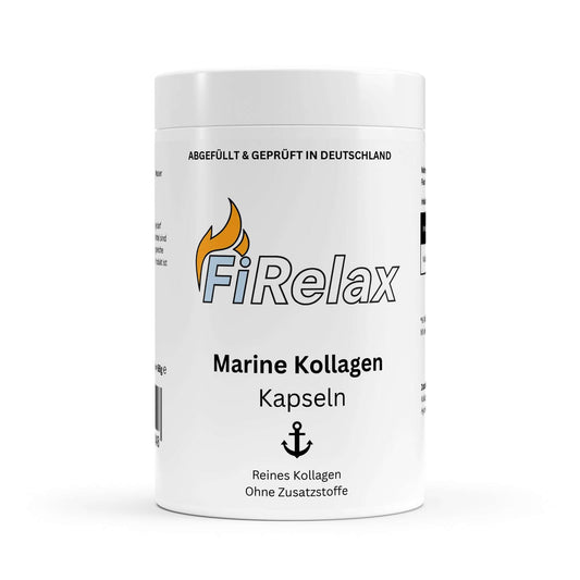 Firelax Marine Kollagen 120 Kapseln Dose Supplement für Haut und Gelenke