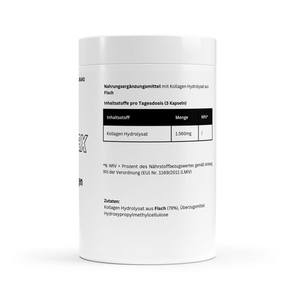 Firelax Marine Kollagen Inhaltsstoffe Nährwerte Supplement 120 Kapseln