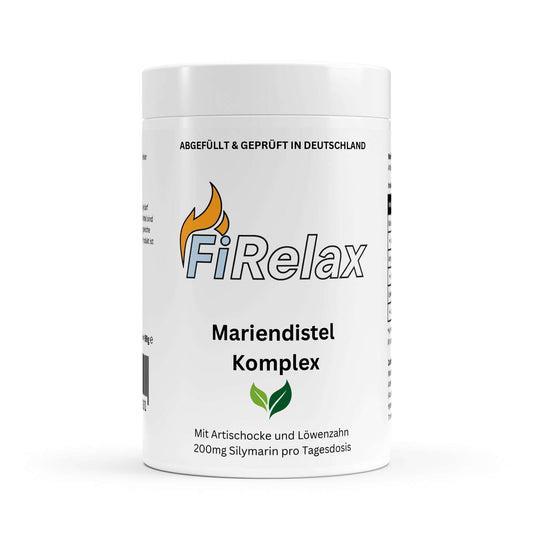 Firelax Mariendistel Artischocke Löwenzahn Komplex 120 Kapseln Dose Supplement