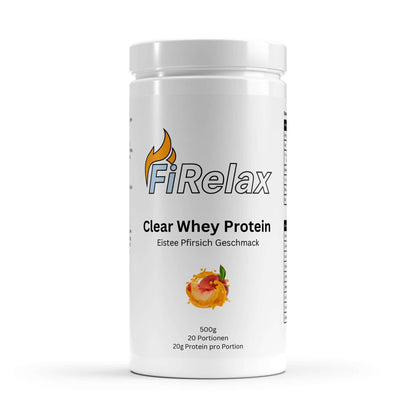 Firelax Clear Whey Protein Eistee Pfirsich 500g Beutel Eiweißpulver