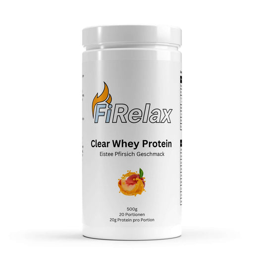 Firelax Clear Whey Protein Eistee Pfirsich 500g Beutel Eiweißpulver