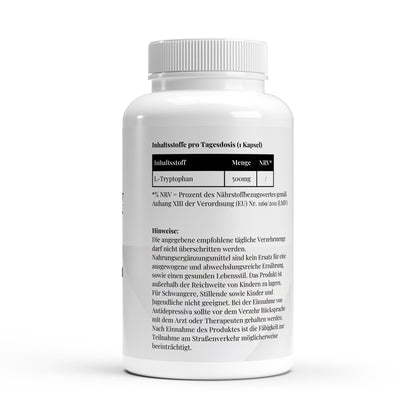 Firelax L Tryptophan Inhaltsstoffe Nährwerte Supplement 90 Kapseln